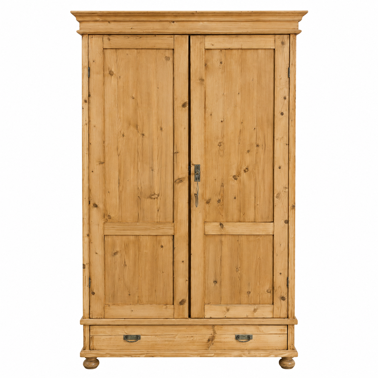 Jugendstil Kleiderschrank antik – aufgearbeitet mit Kleiderstange & Schublade
