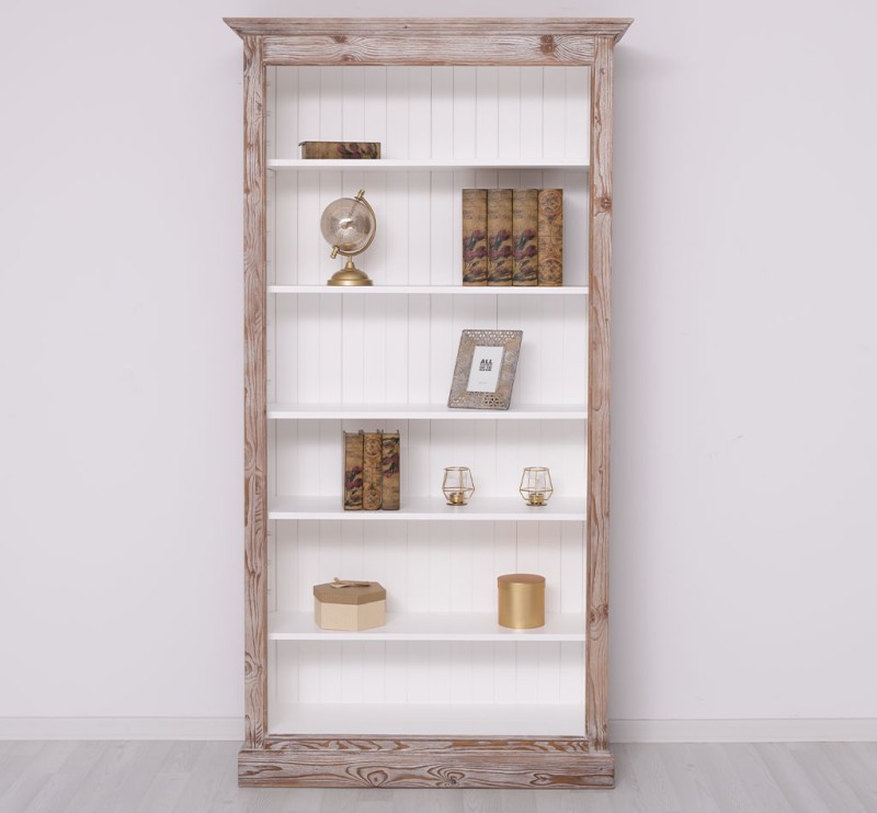 Massives Bücherregal - Landhaus Regal Massivholz