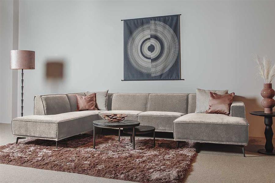 Leeds Loungesofa 350cm Ottomane L - Ecksofa - Sofa - sofort lieferbar