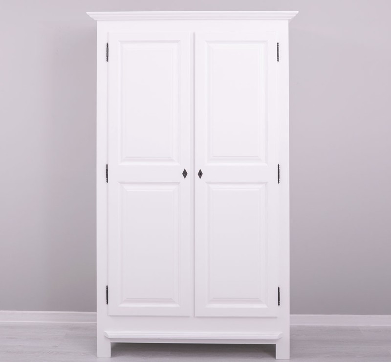 Massivholz Kleiderschrank Kiefer – 2-türig, 121x200x54 cm – langlebig & hochwertig