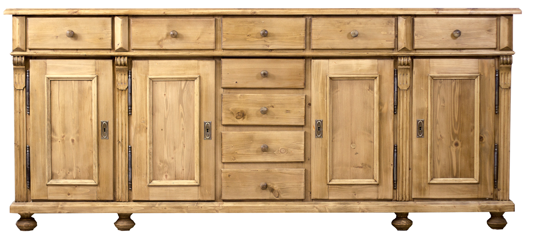 Landhaus Sideboard Massivholz 207cm