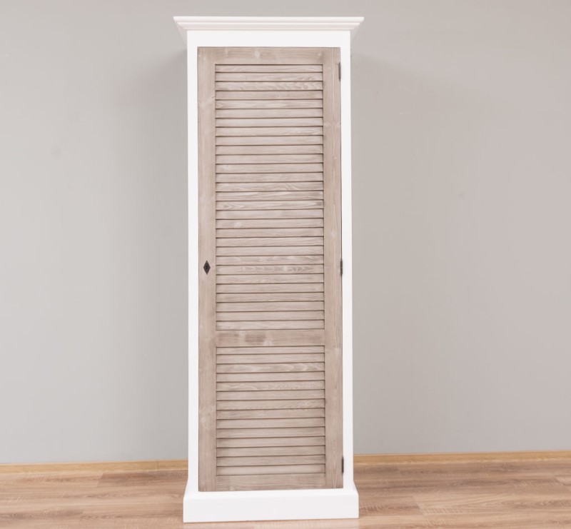 Landhaus Kleiderschrank 1-türig - 76cm Massivholz Schrank - verschiedene Varianten