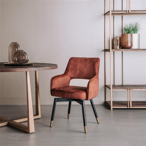 Esszimmerstuhl Lenno 180° drehbar mit Armlehne in verschiedenen Farben Stuhl Sessel