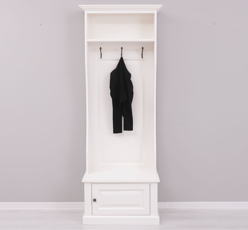 Garderobe mit Kleiderhacken - 80 cm in verschiedenen Farben