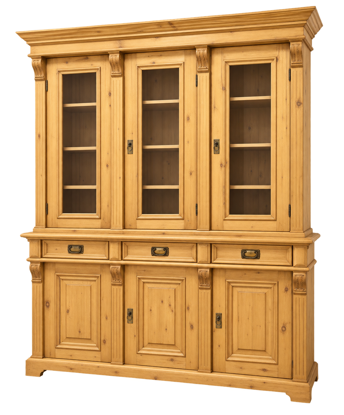Landhaus Küchenschrank Massivholz Buffet Schrank
