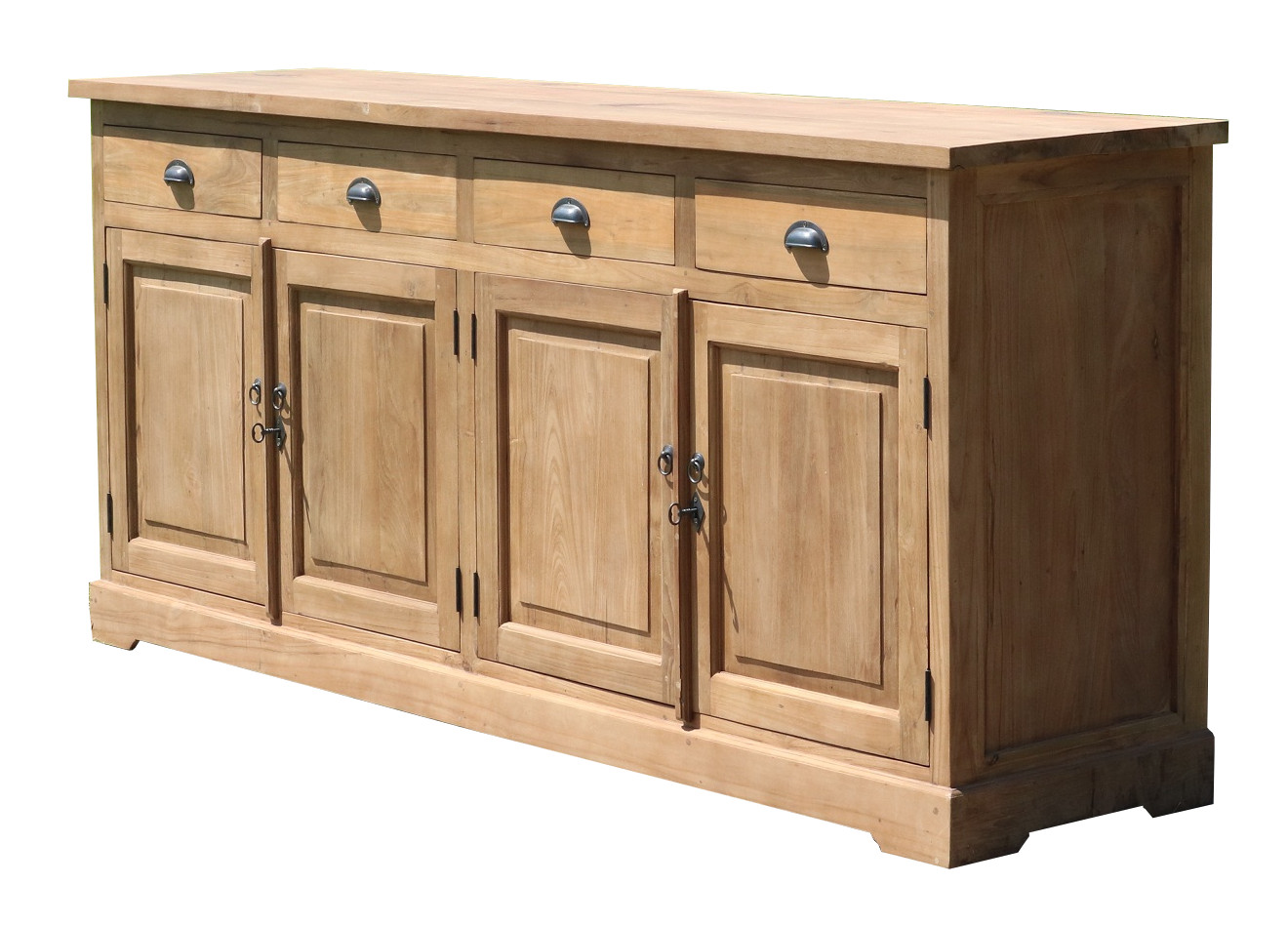 Teak Sideboard 200 cm Haltern -  Kommode Massivholz