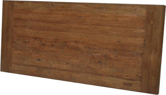 Tischplatte Kopfregel massiv Dengkleh (recyceltes Teakholz)  6 cm dick