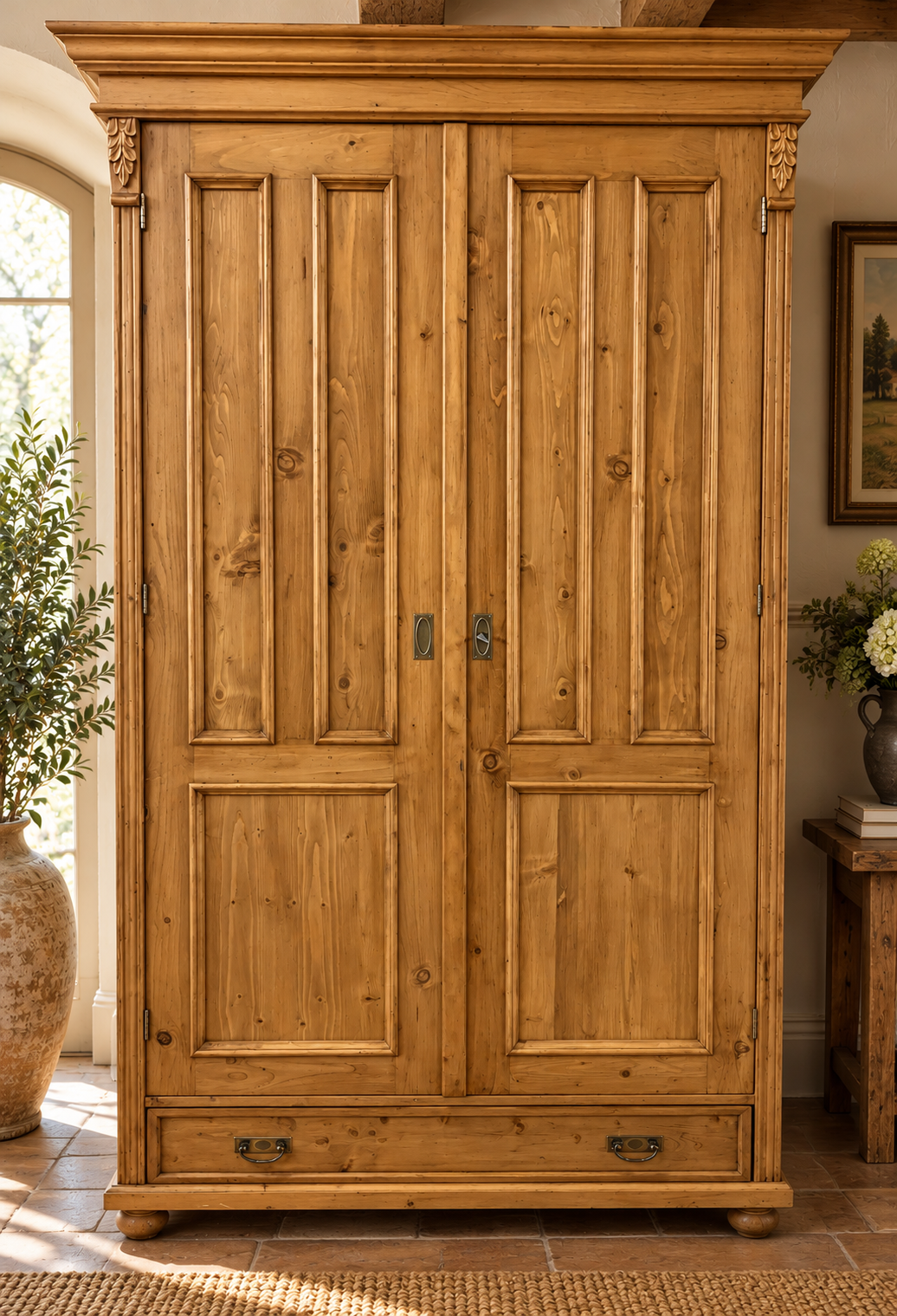 Gründerzeit Kleiderschrank aus Weichholz