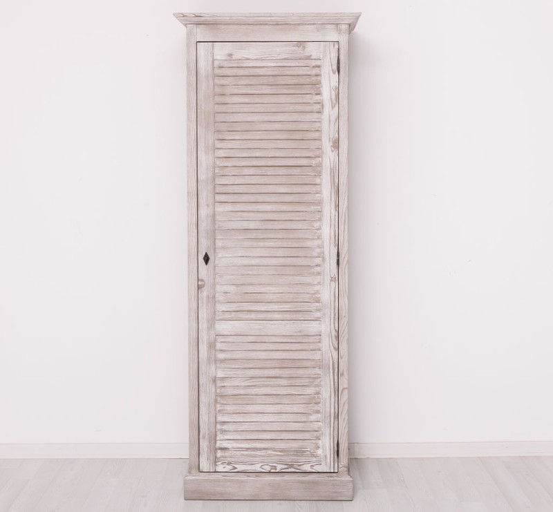 Landhaus Kleiderschrank 1-türig - 76cm Massivholz Schrank - verschiedene Varianten