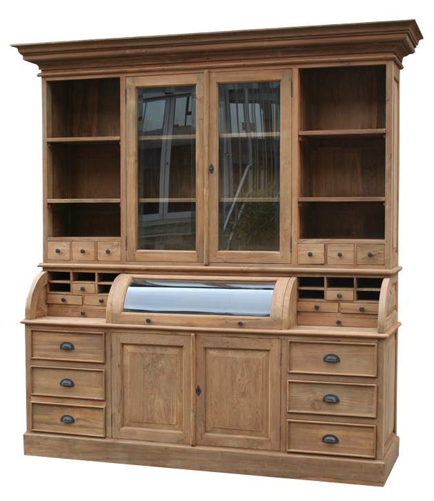 Landhaus Buffet Schrank Malta – Recyceltes Teakholz Massivmöbel