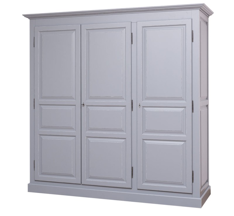 Massivholz Kleiderschrank - 212 cm breit - im Landhaus Stil
