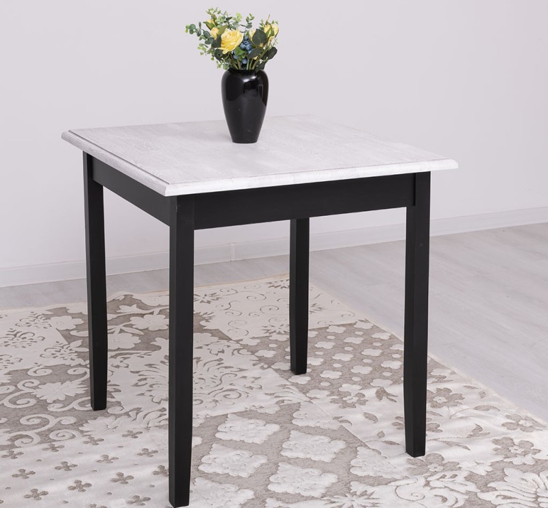 Esstisch Massiv mit Eichenplatte 78 x 80 x 80 cm Massivholz
