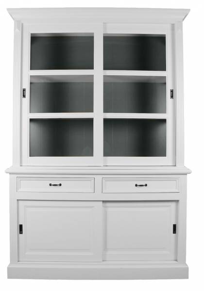 Vitrinen Schrank Vincenza 150 cm Landhaus  - verschiedene Farben