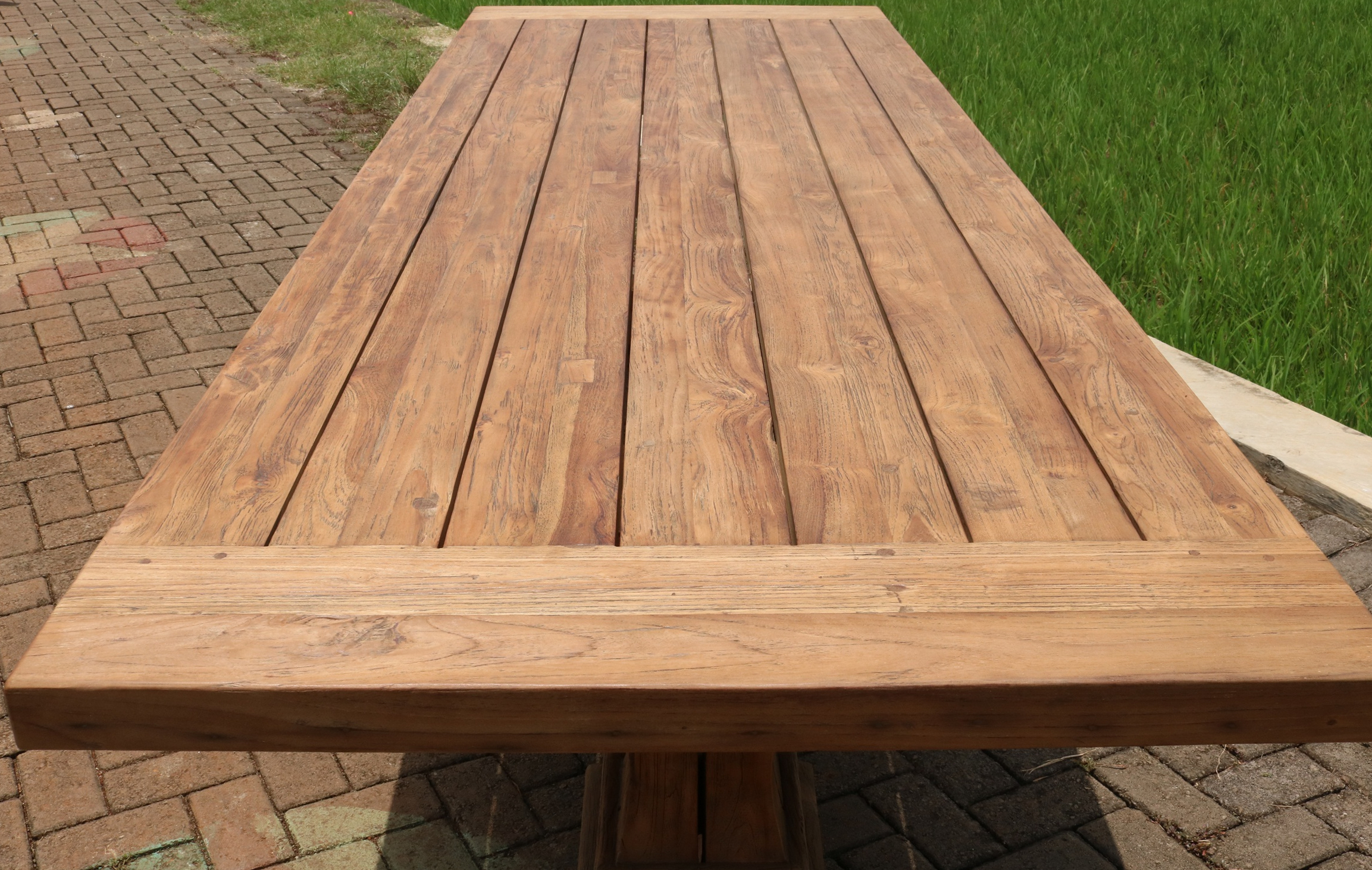 Gartentisch 200 cm Provence Teak Klostertisch  - Teakmöbel
