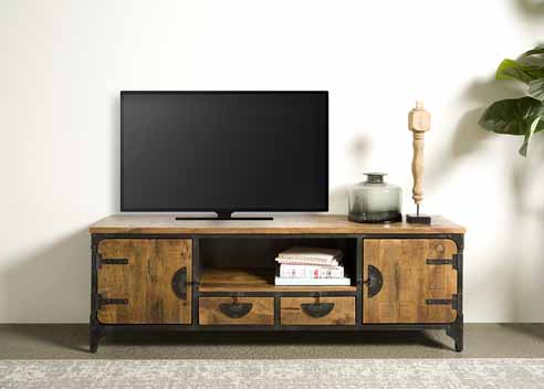 Basto TV-Schrank 180 cm Lowboard Mangoholz