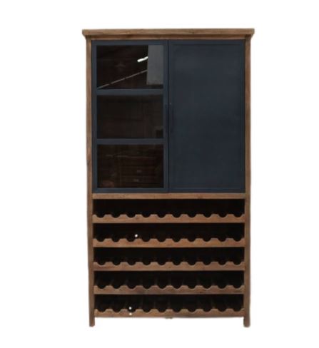 Barschrank Weinregal Teak Schrank Regal