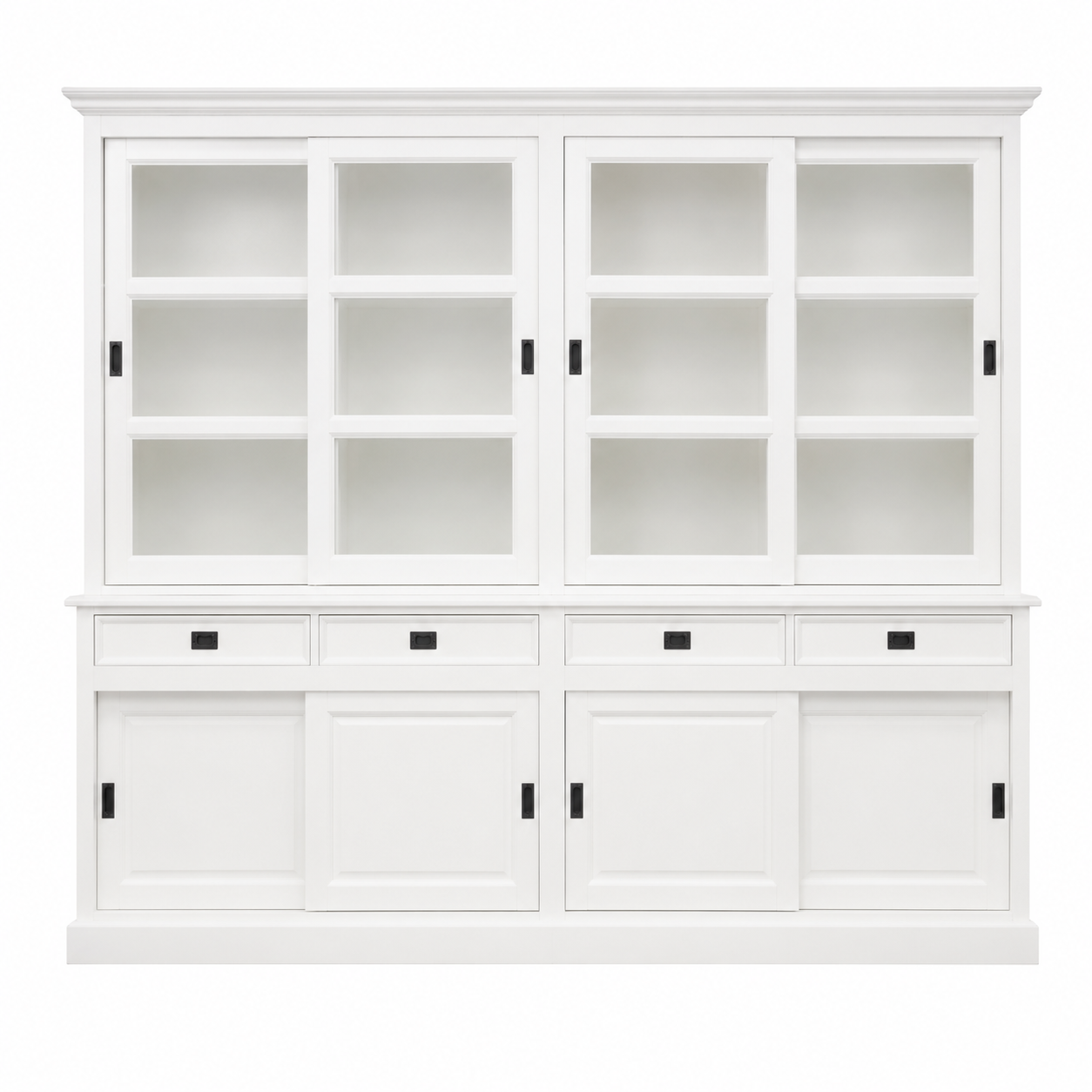Vitrinenschrank Neuss 300 cm weiß, Vitrine