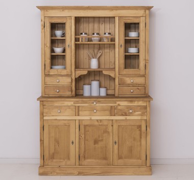 Landhaus Küchenschrank aus Massivholz Buffet Schrank