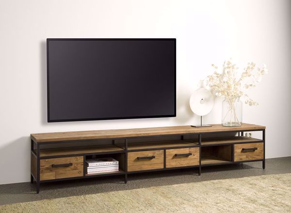 TV-Schrank Livorno 240 cm  Teakholz