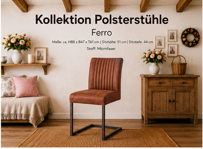 Stuhl Ferro Industrie Design - Esszimmerstuhl in verschiedenen Farben