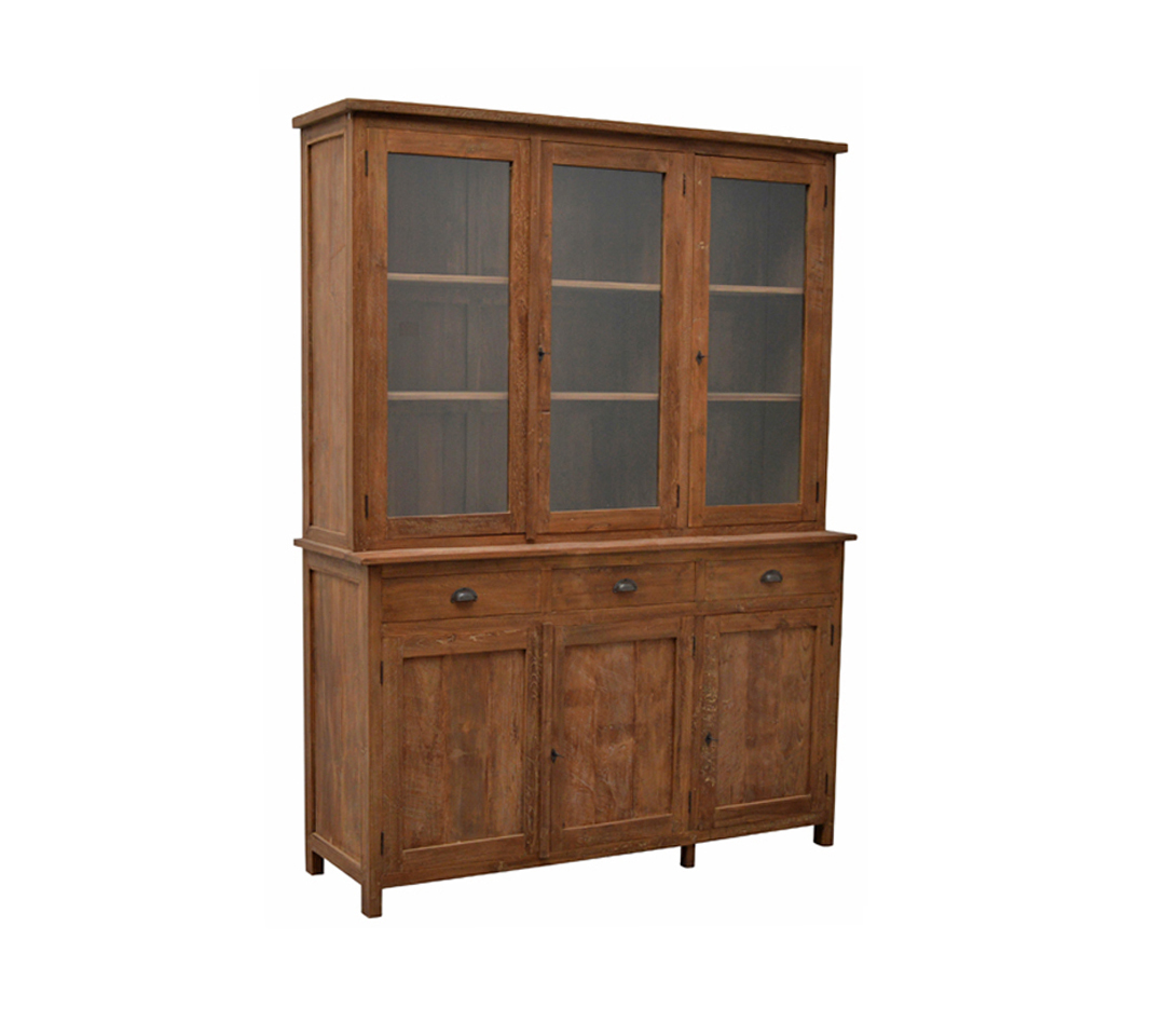 Vitrine DK aus recyceltem Teakholz – Zeitlose Eleganz für Ihr Zuhause