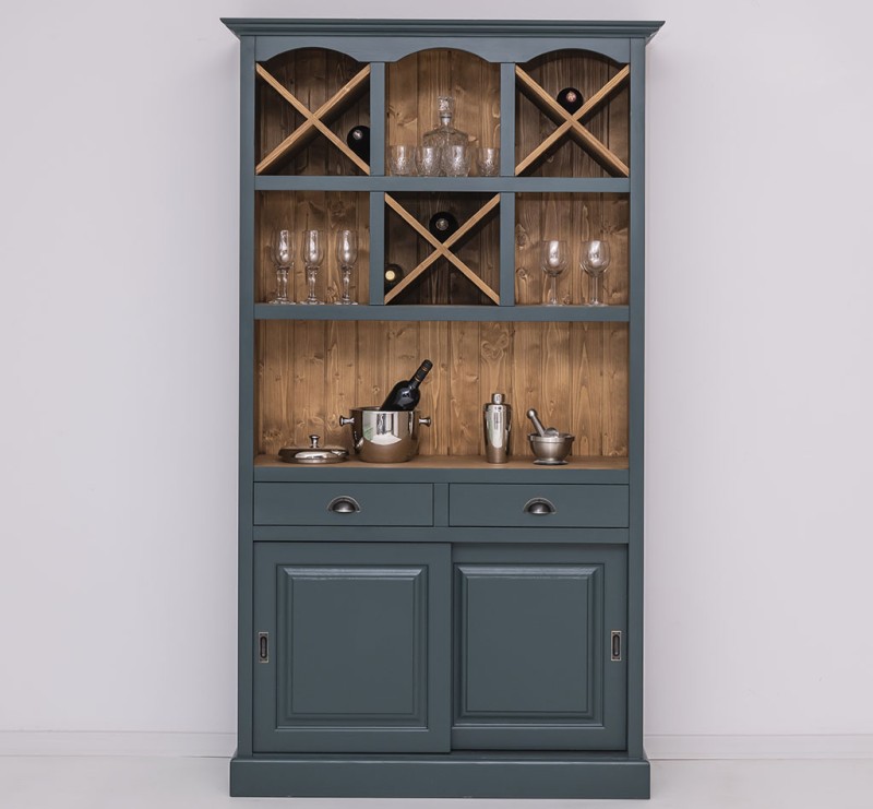Barschrank Massivholz - 120 cm Breit - Landhaus Schrank