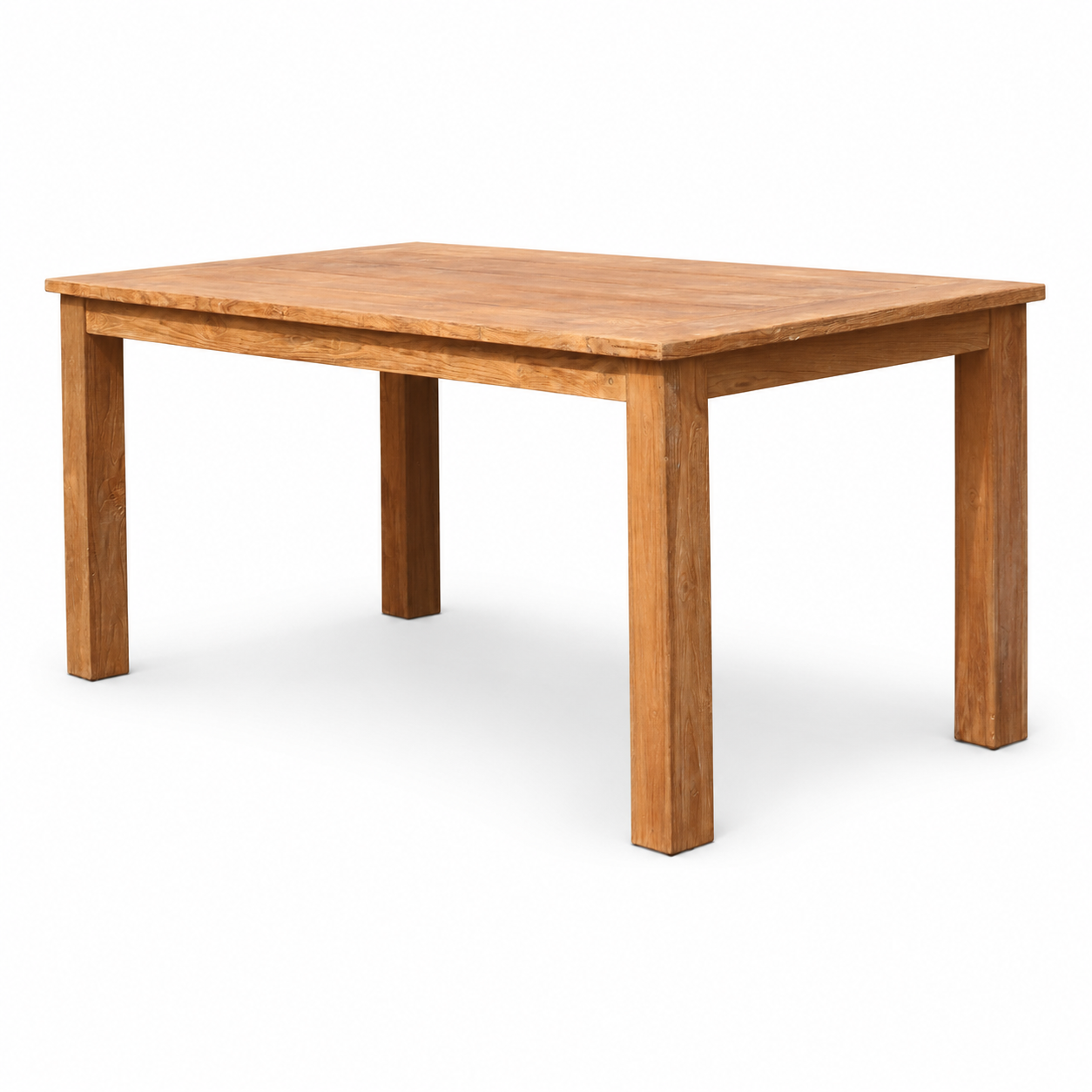Premium Teak Gartentisch Bali – Massiver Outdoor Esstisch aus recyceltem Teakholz