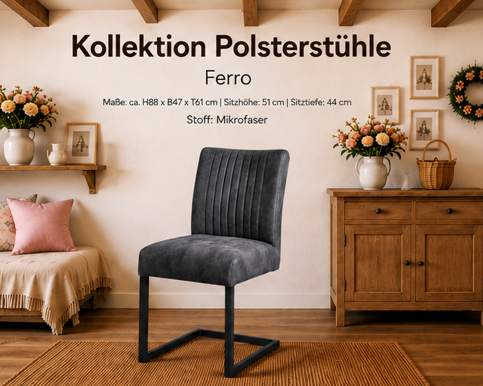 Stuhl Ferro Industrie Design - Esszimmerstuhl in verschiedenen Farben