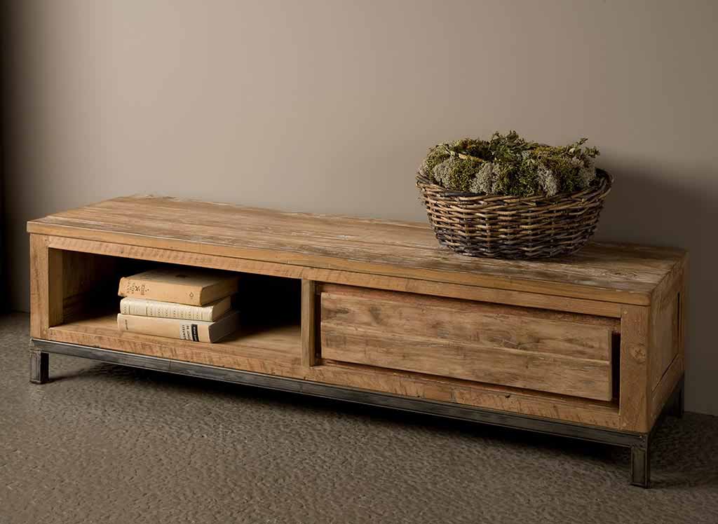 Venedig TV-Schrank Teakholz 140 cm