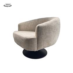 Barga drehbarer Sessel -  Stuhl 180° in Stoff
