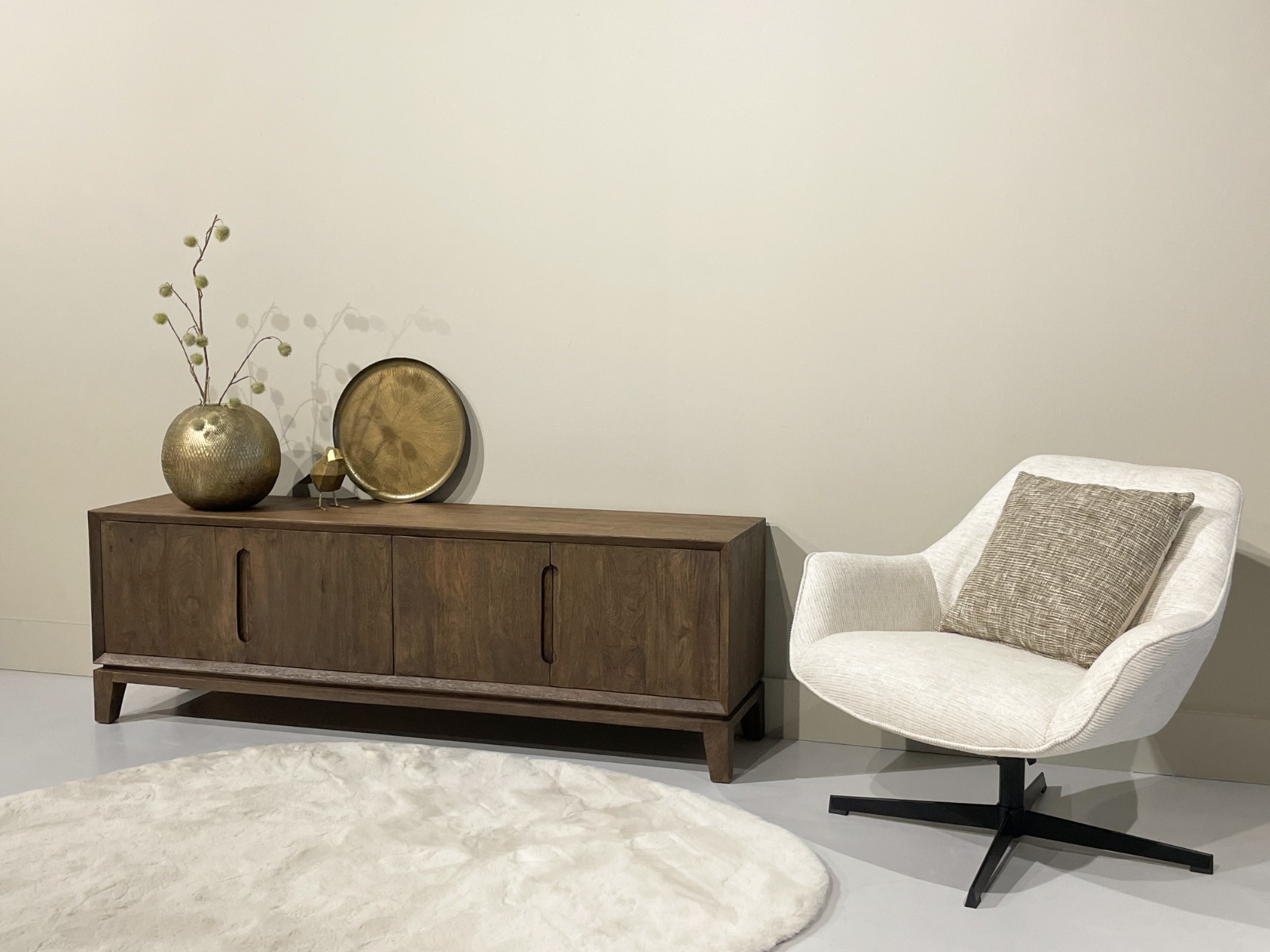 TV- Anrichte Cortez-Kollektion 170 cm Mangoholz Sideboard