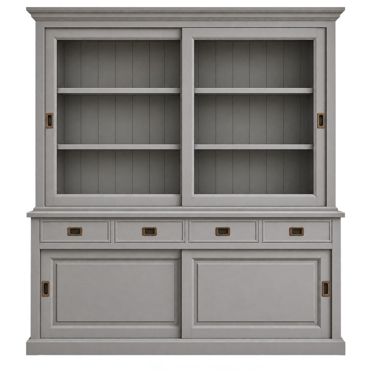 Vitrinen Schrank Neuss 180 cm Murano  - Vitrine mit Schiebetüren