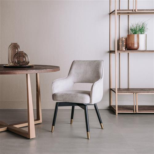 Esszimmerstuhl Lenno 180° drehbar mit Armlehne in verschiedenen Farben Stuhl Sessel