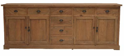 Sideboard 240 cm Teak Massivholz