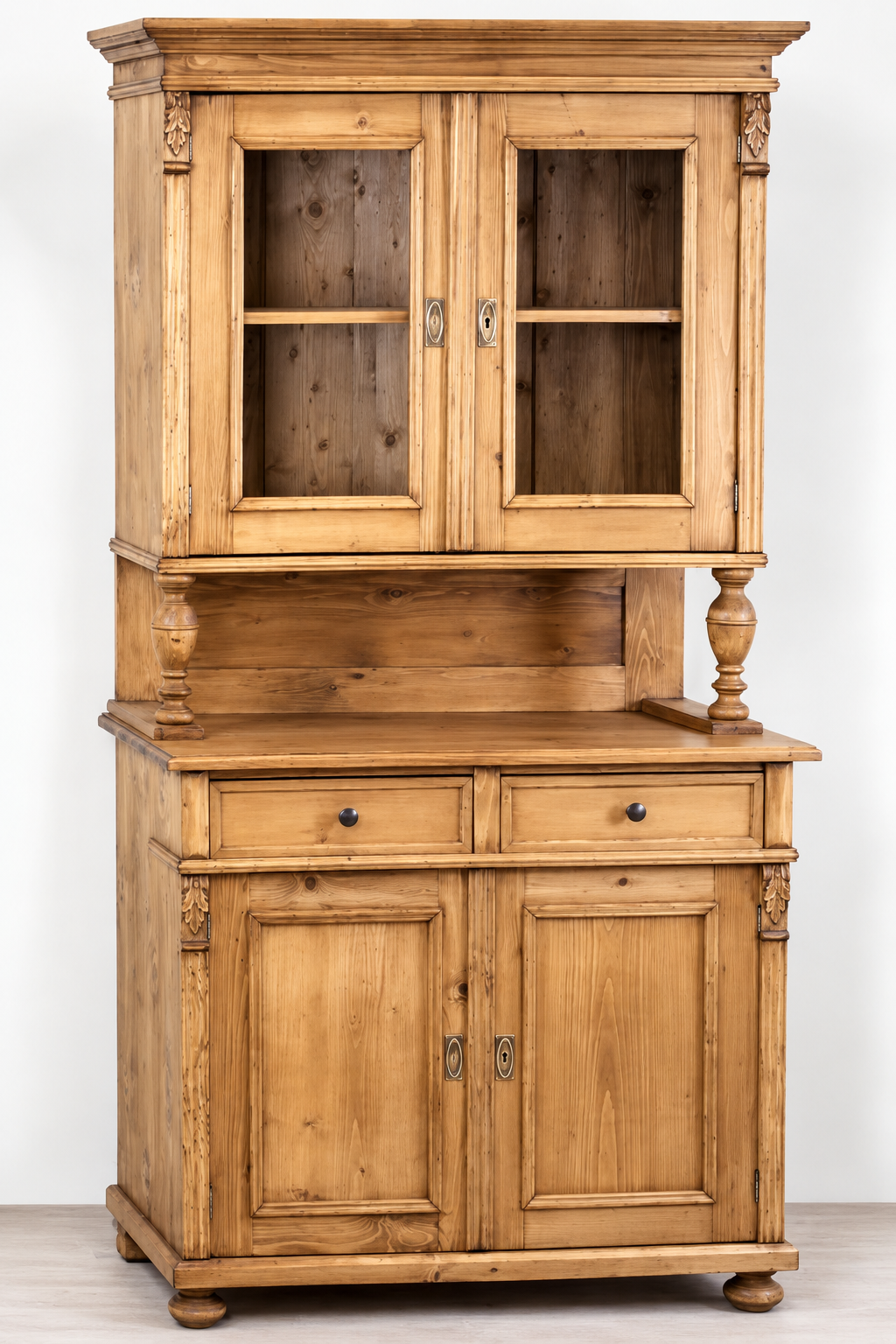Landhaus Küchen Schrank 100 cm Buffetschrank Massivholz