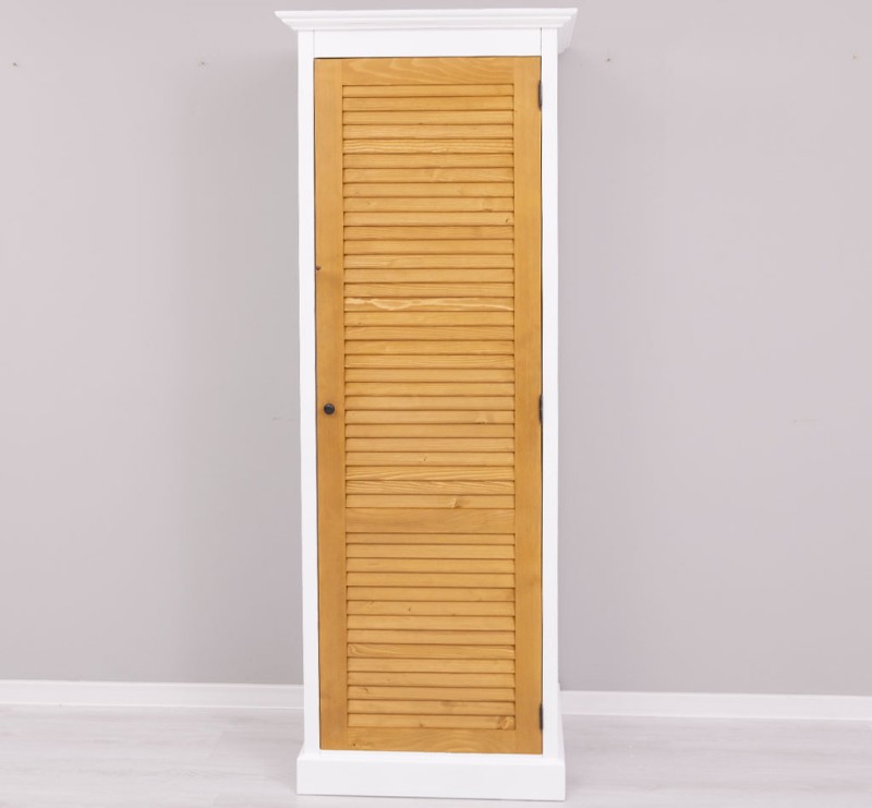 Landhaus Kleiderschrank 1-türig - 76cm Massivholz Schrank - verschiedene Varianten