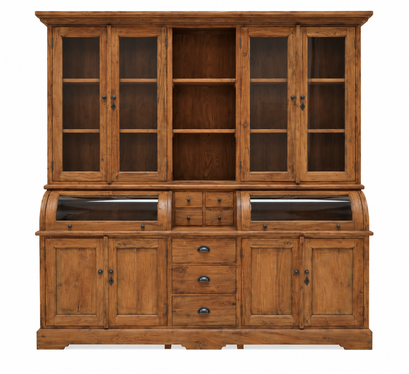 Buffetschrank 200 cm aus massivem Teakholz | Landhausstil