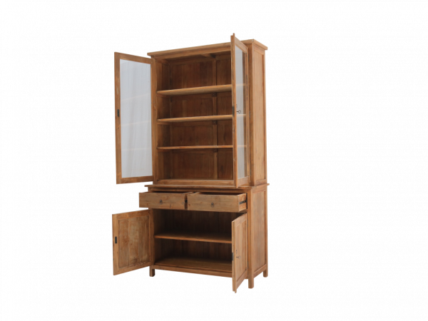 Vitrinenschrank Paris Teak 120cm