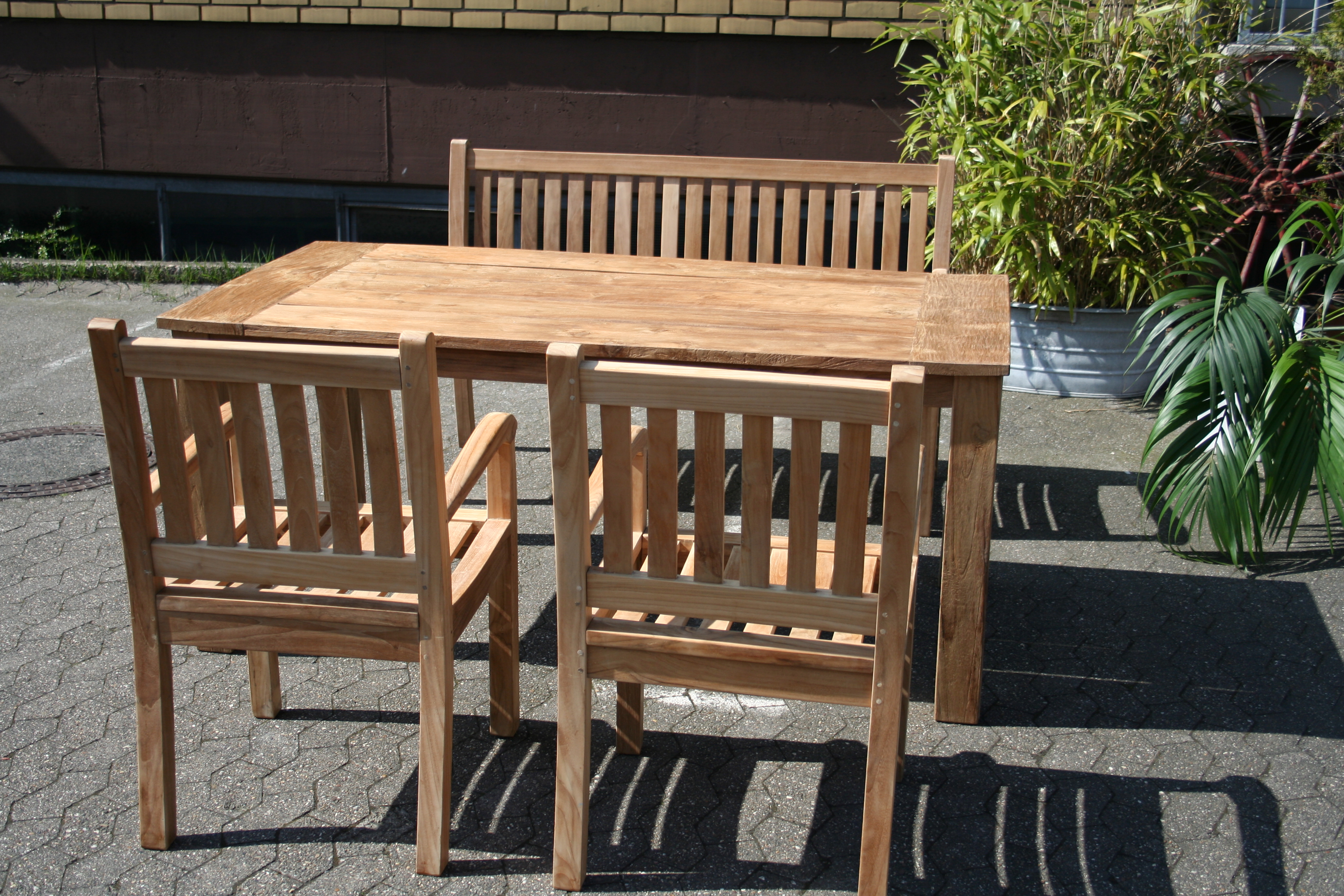 Teak Tisch gartentisch Esstisch Teakholz Teakmöbel Teakmoebel Garten