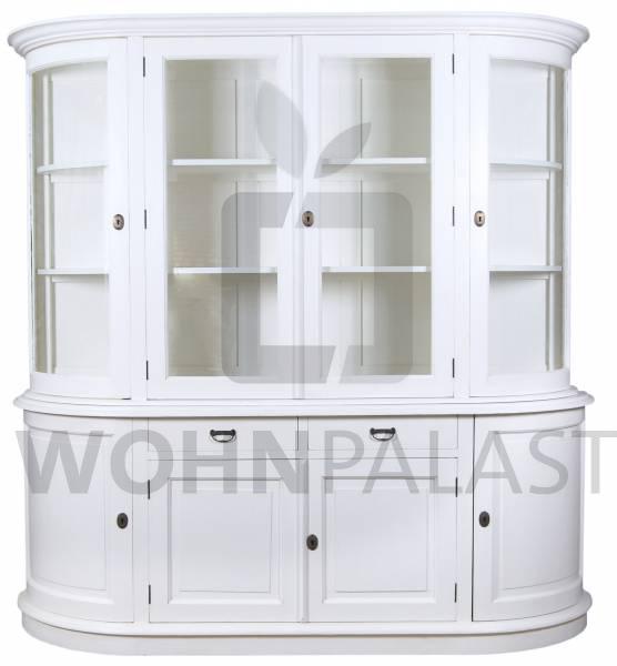 Buffetschrank Messina Teakholz - weiß