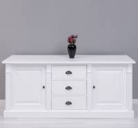 Massives Sideboard mit 3 Schubladen und 2 Türen - Landhaus Anrichte