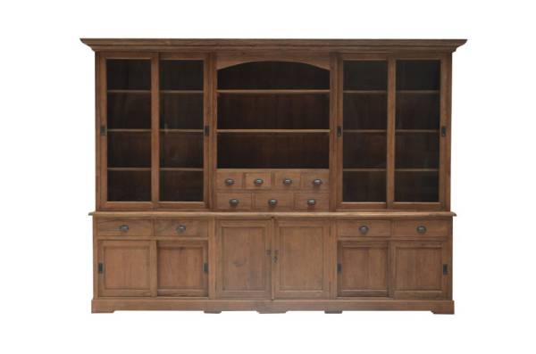 Buffet Schrank Mees Teak - Ladenschrank 300 cm Massivholz mehrteilig