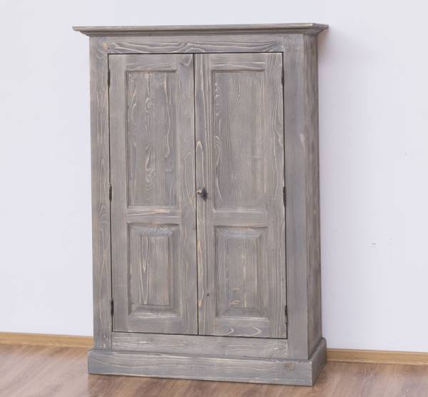 Landhaus Kleiderschrank 2-türig 98cm Massivholz Schrank - verschiedene Varianten