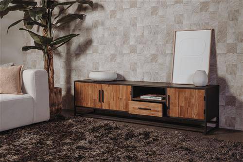 Felino TV-Schrank 200 cm Teakholz