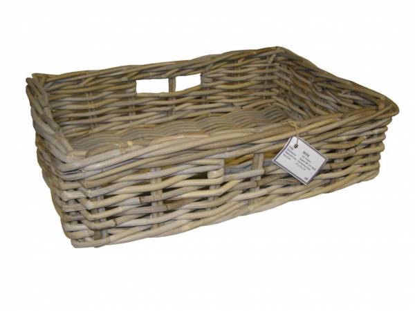 Aufbewahrungskorb Weide natur - H/B/T 13x48x33 cm