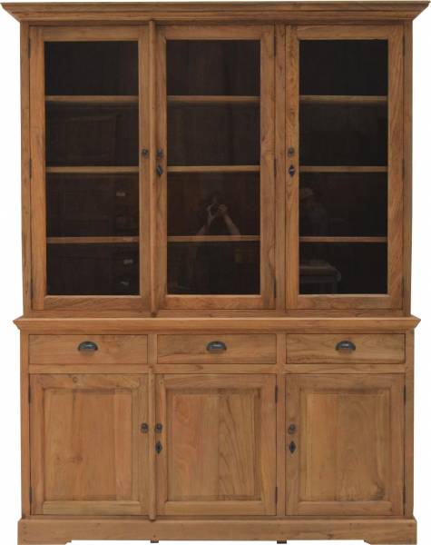 Vitrinen Schrank Brescia Teak 160cm
