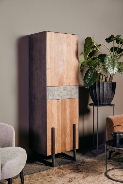 Ora Lagerschrank 57 cm Teakholz in 2 Varianten