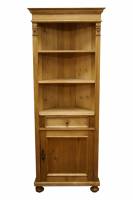 Eckschrank aus massivem Weichholz Eckvitrine 200 cm
