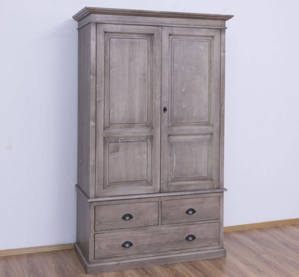 Landhaus Kleiderschrank Massivholz Schrank