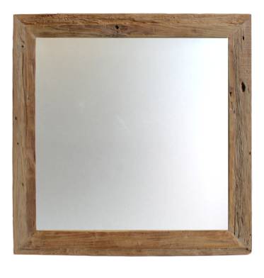 Spiegel Rustikal aus recyceltem Teakholz